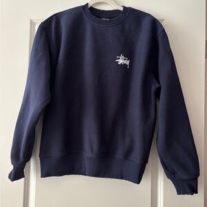 Stussy Navy Crewneck Sweater